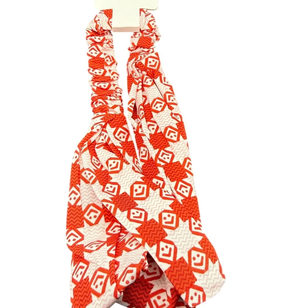 New Geometric Print Knotted Turban Headband Elastic Hair Wrap